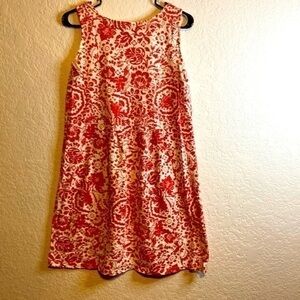 WILD Palms cotton lined summer tank dress floral small